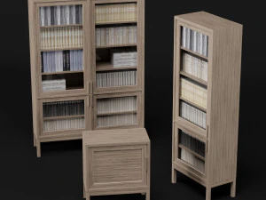 bookcase set 3D Model