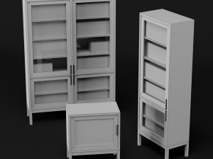 bookcase set Modelo 3D