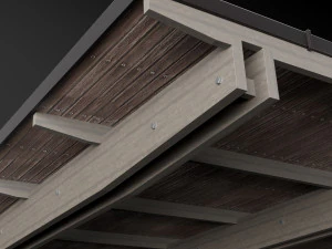 woden carport 4 3D Model