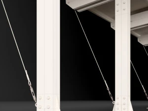 woden carport 4 3D Model