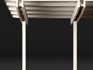 woden carport 4 3D Модель