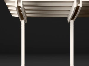 woden carport 4 3D Model
