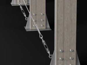 woden carport 4 3D Model