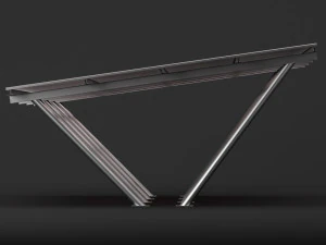 metall carport 2 3D Model