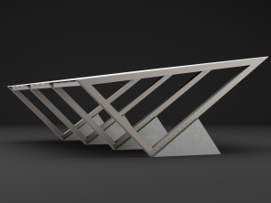 metall carport 3 Modello 3D