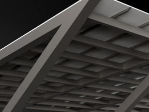 metall carport 3 Modello 3D