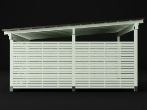 woden carport 5 3D Model