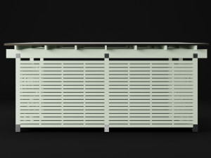 woden carport 5 Model 3D