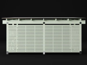 woden carport 5 3D Model