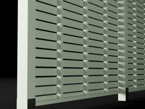 woden carport 5 Model 3D