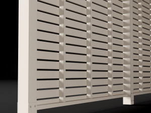 woden carport 5 Model 3D