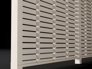 woden carport 5 3D Model