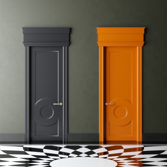 door 06 Model 3D .c4d .max .obj .3ds .fbx .stl .blend 