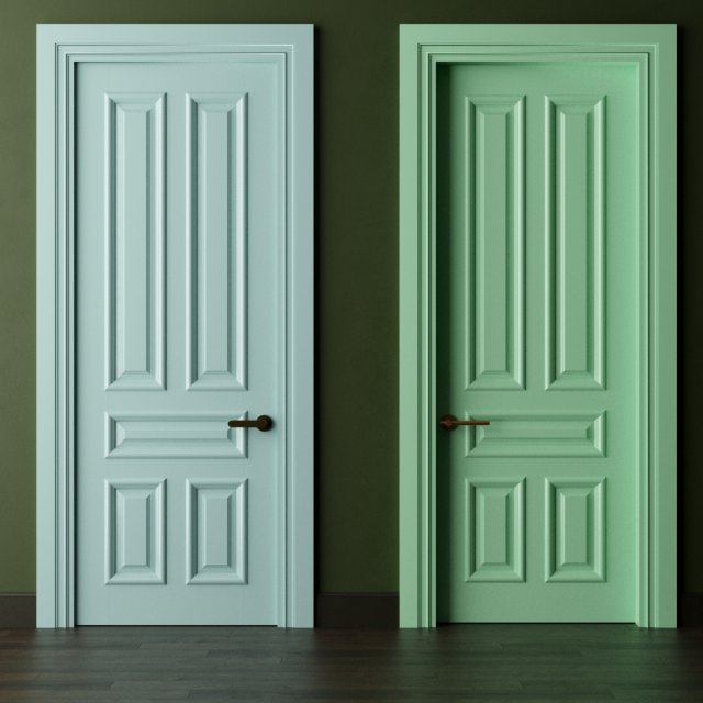 door 007 Model 3D .c4d .max .obj .3ds .fbx .stl .blend 