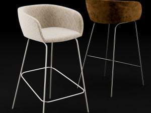 bar chair 2 3D Model