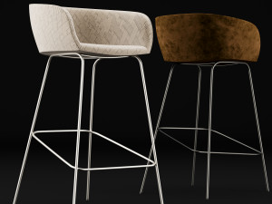 bar chair 2 Model 3D