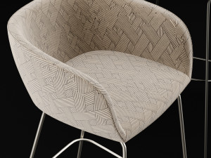 bar chair 2 Model 3D