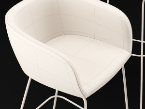 bar chair 2 Model 3D