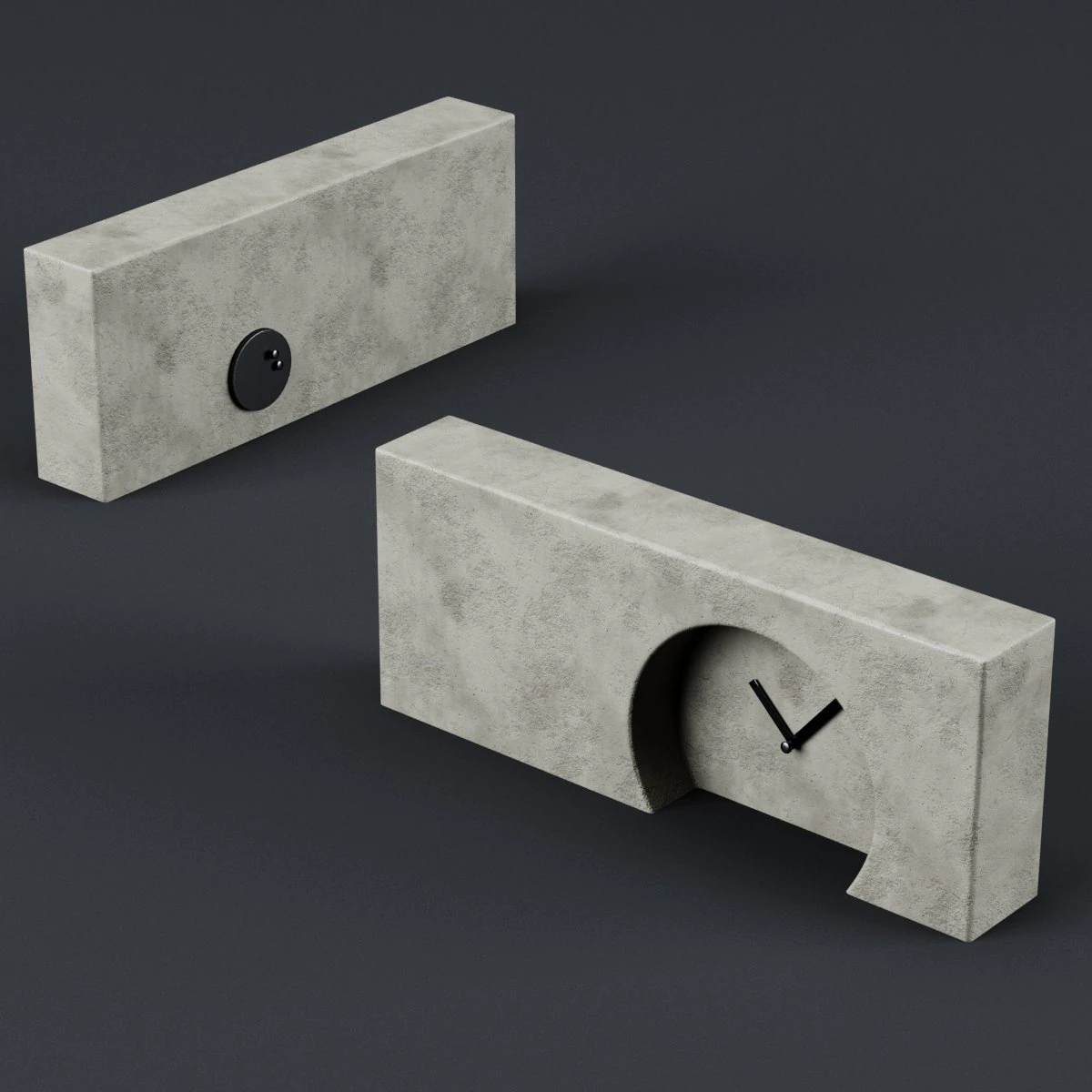 table clock 3D Model .c4d .max .obj .3ds .fbx .stl .blend 