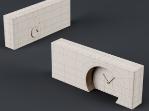 table clock 3D 模型