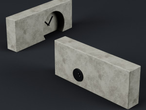 table clock 3D 模型