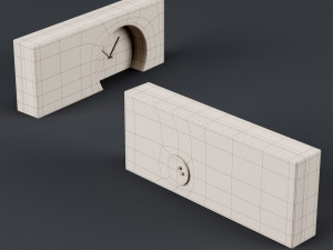 table clock 3D 模型