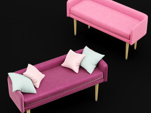 bed bench 4 3D Model