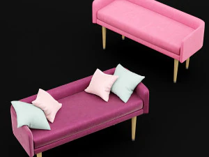 बिस्तर बेंच 4 3D मॉडल