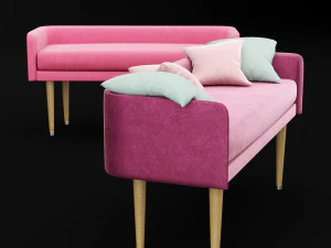 bed bench 4 3D Model