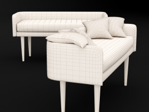 bed bench 4 Modelo 3D