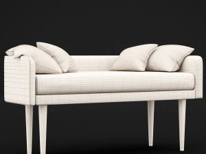 bed bench 4 3D Model