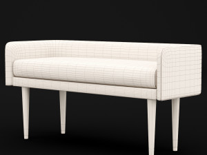 bed bench 4 Modelo 3D