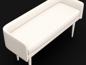 bed bench 4 Modelo 3D