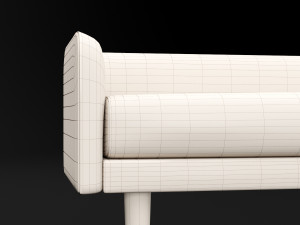 bed bench 4 Modelo 3D