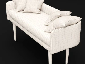 bed bench 4 3D Model