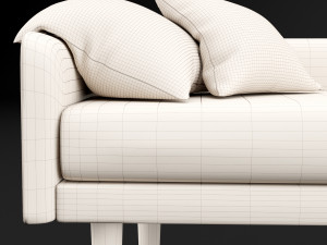 bed bench 4 Modelo 3D