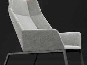 chair whith pouf 3D Model