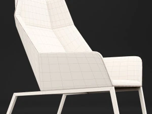 chair whith pouf 3D Model
