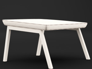 chair whith pouf Modèle 3D
