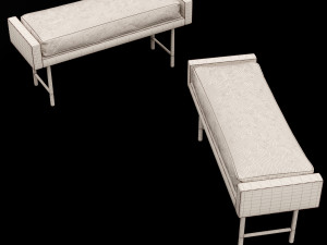 bed bench 5 3D 模型