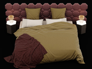 modern bed 11 3D Model