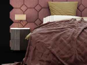 modern bed 11 3D Model