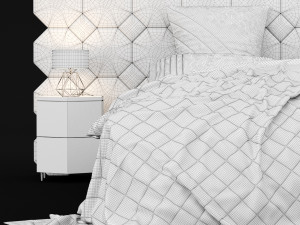 modern bed 11 3D 模型