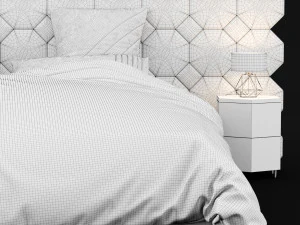 modern bed 11 3D Model