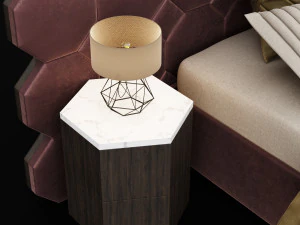 modern bed 11 3D Model