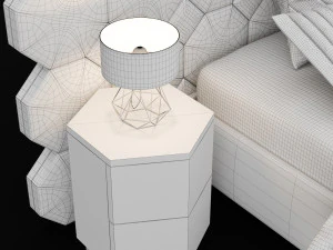 modern bed 11 3D Model
