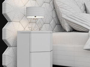 modern bed 11 3D 模型