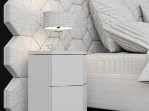modern bed 11 3D Model