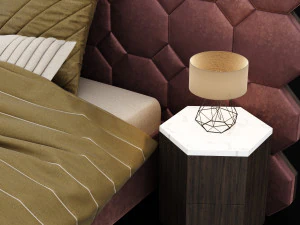 modern bed 11 3D Model