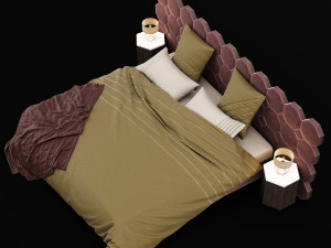 modern bed 11 3D 模型
